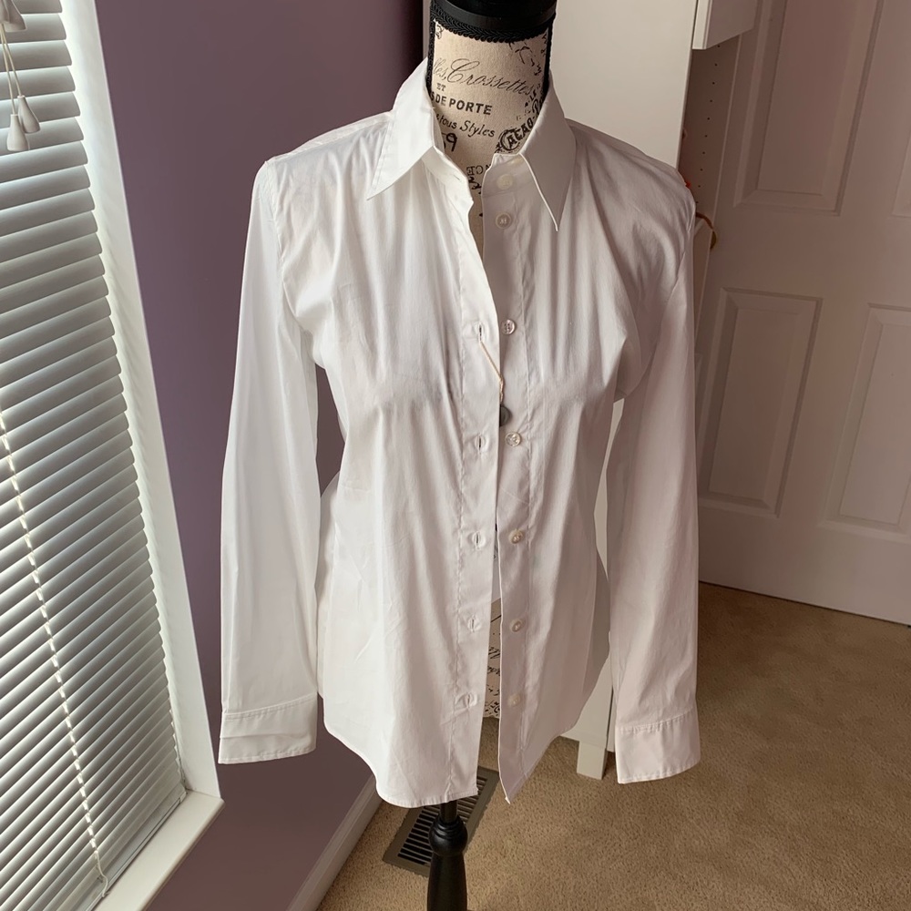 White button down
